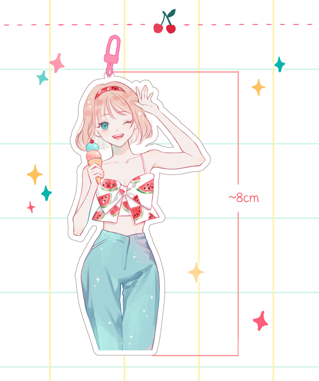 Fruits Acrylic Charms