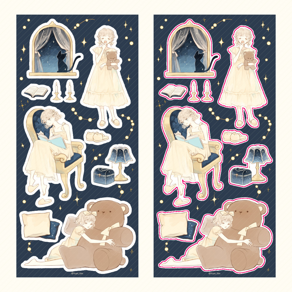 Good Night Sticker Sheet