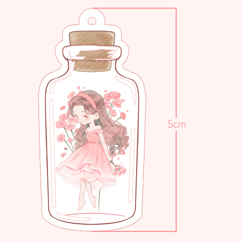 Flower Bottle Shaker Charms