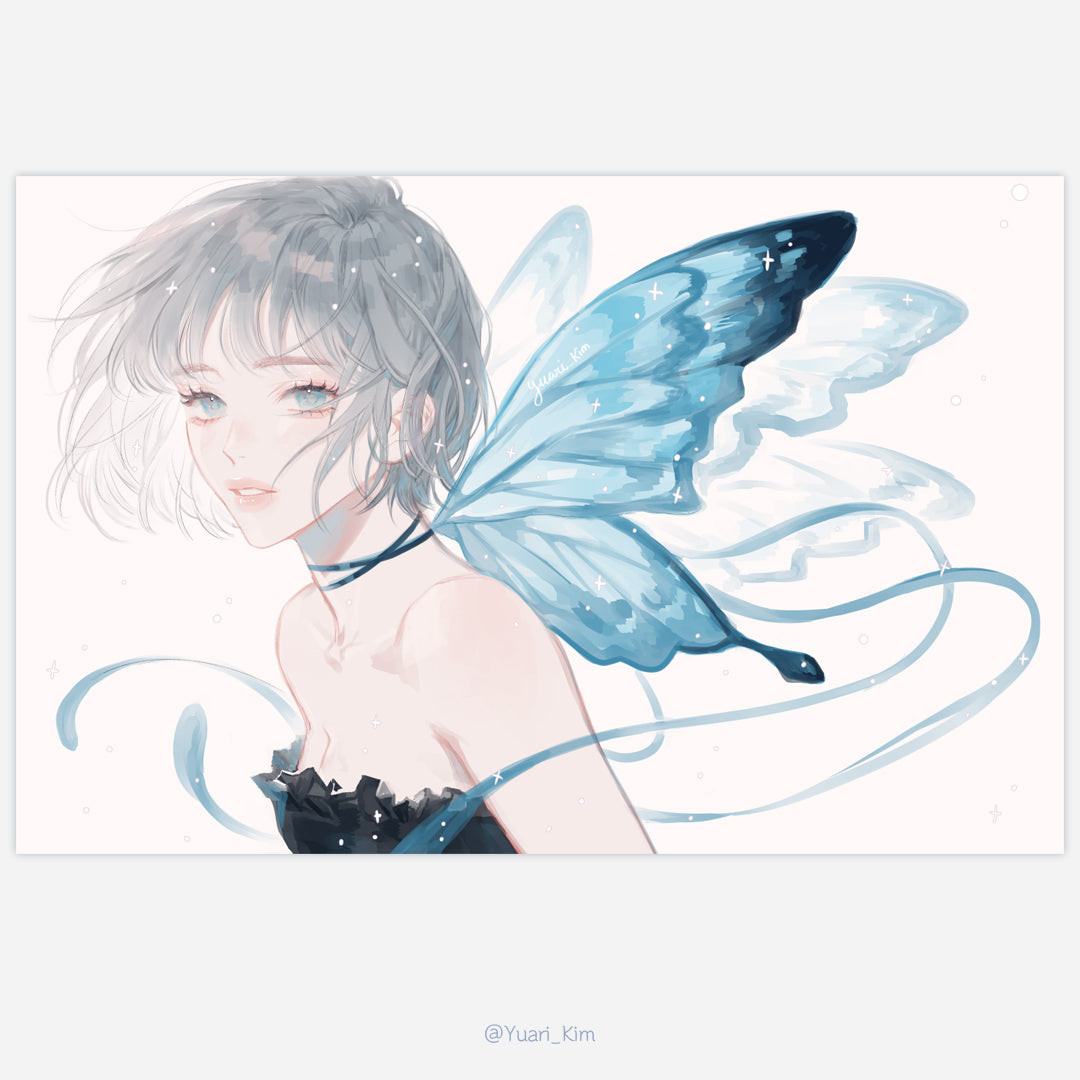 Blue Wings Large Print