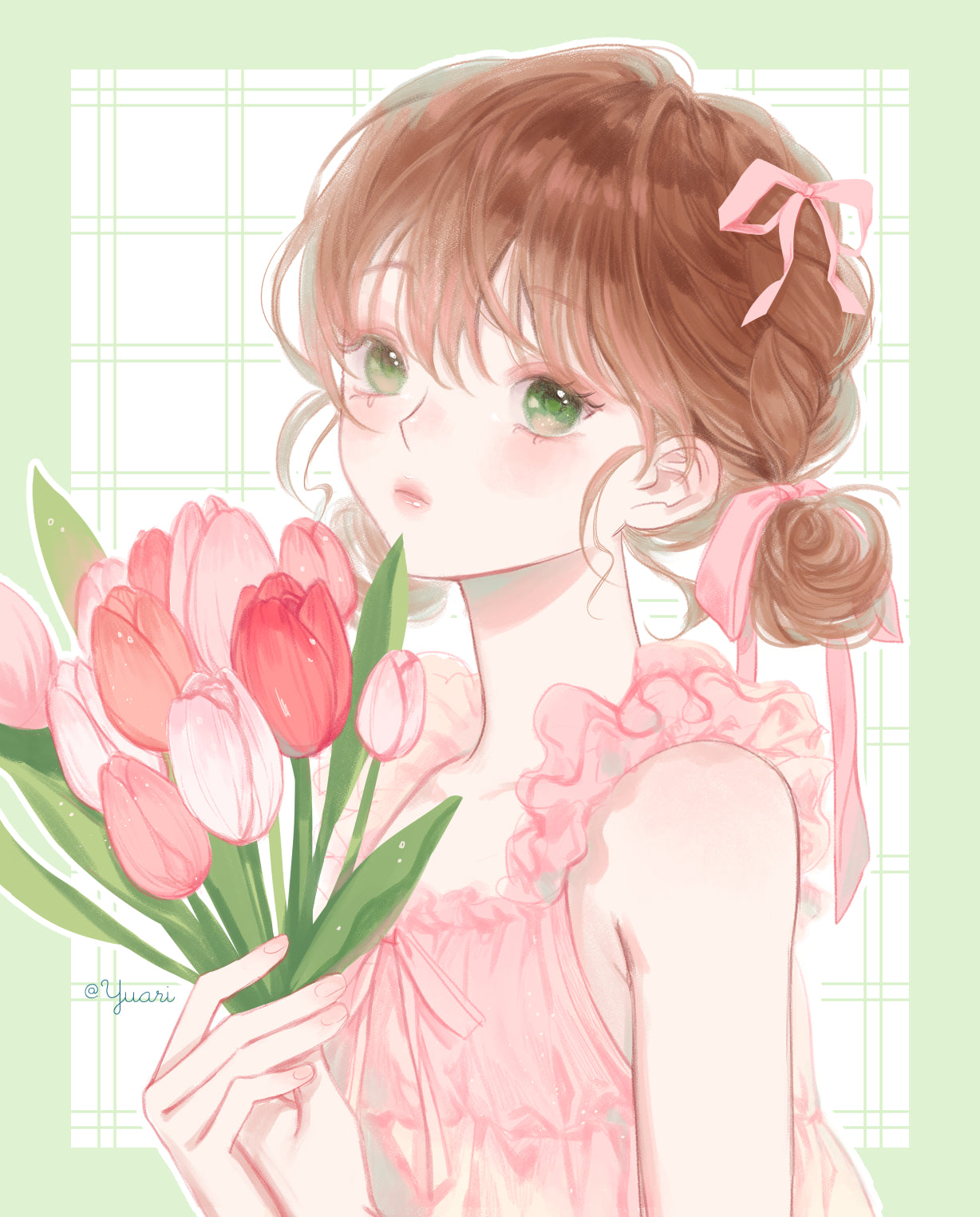 Tulip Bouquet Postcard Print