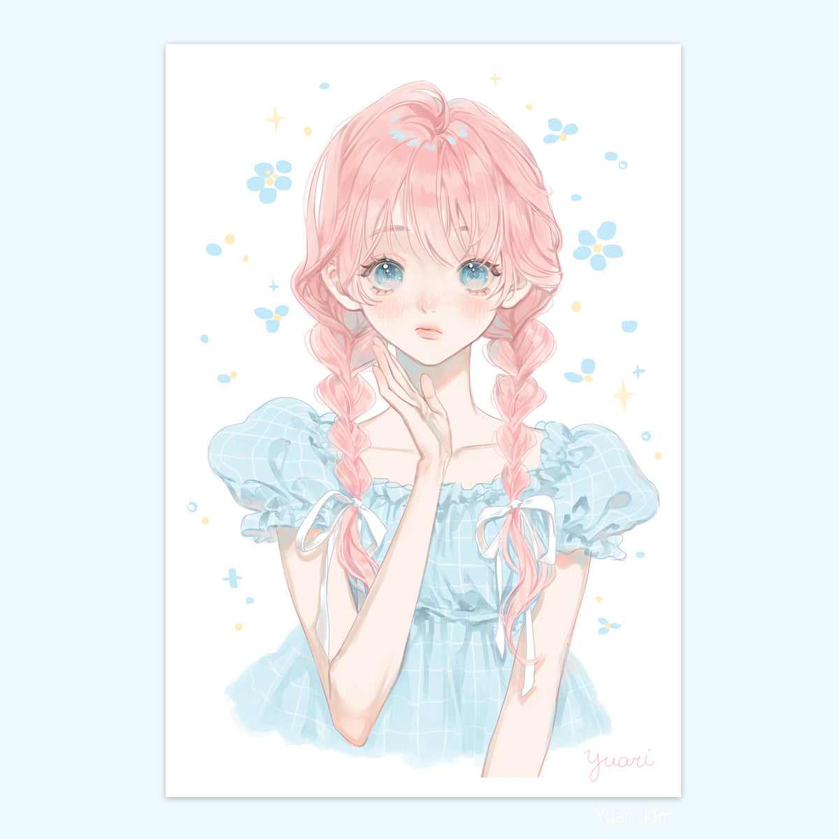Braids Postcard Print