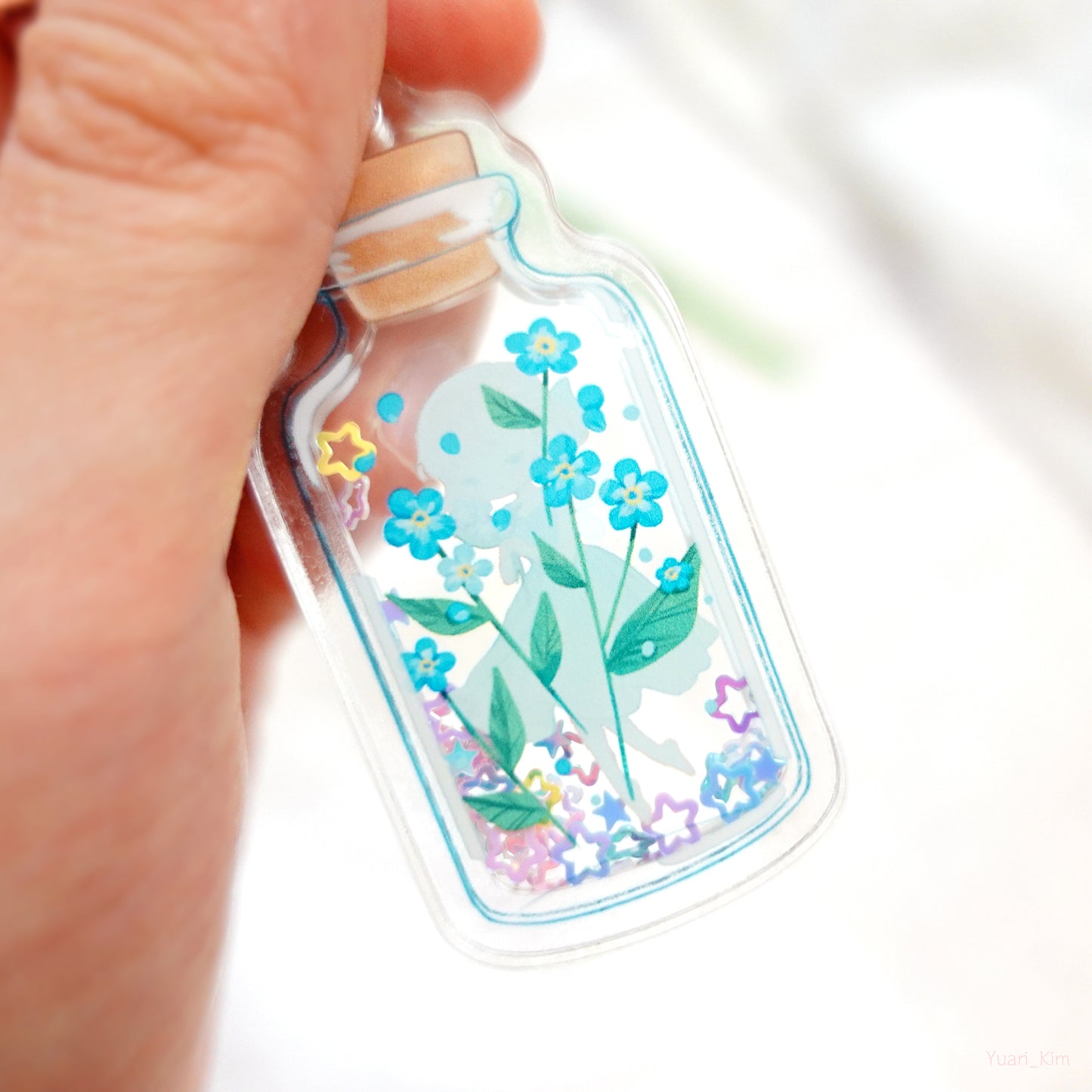 Flower Bottle Shaker Charms