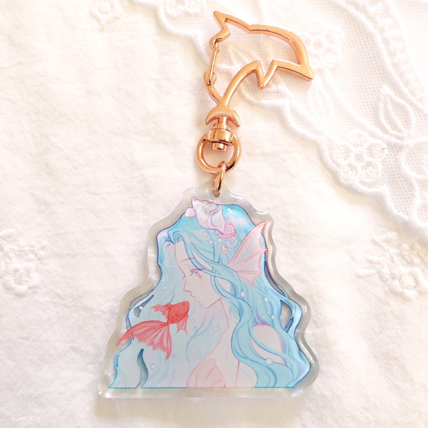 Mermaid Acrylic Charm