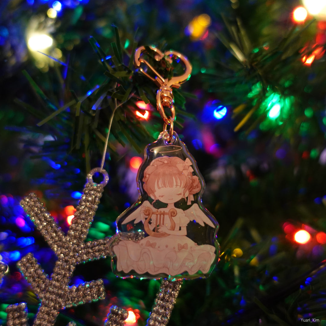 Lyre Angel Acrylic Charm