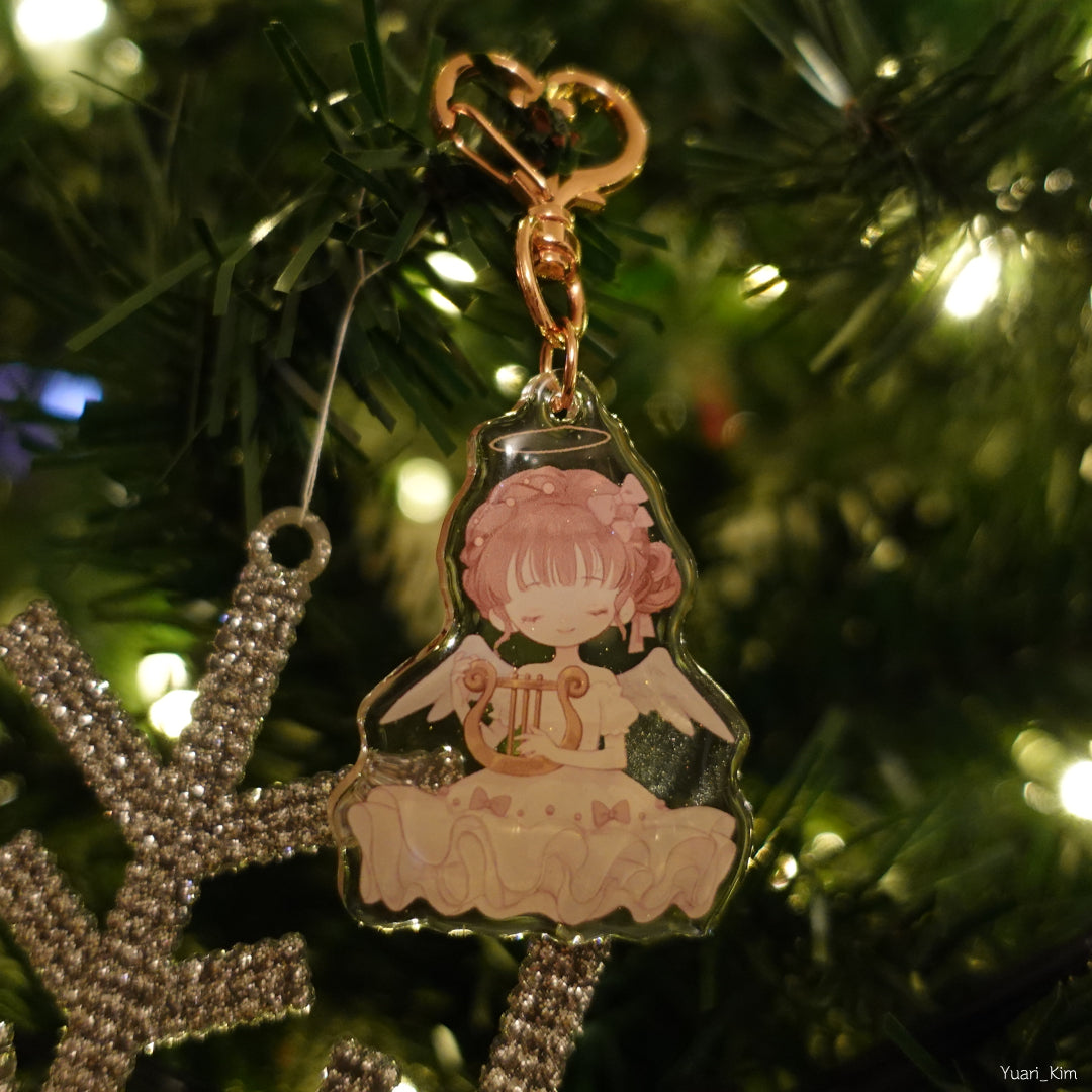 Lyre Angel Acrylic Charm