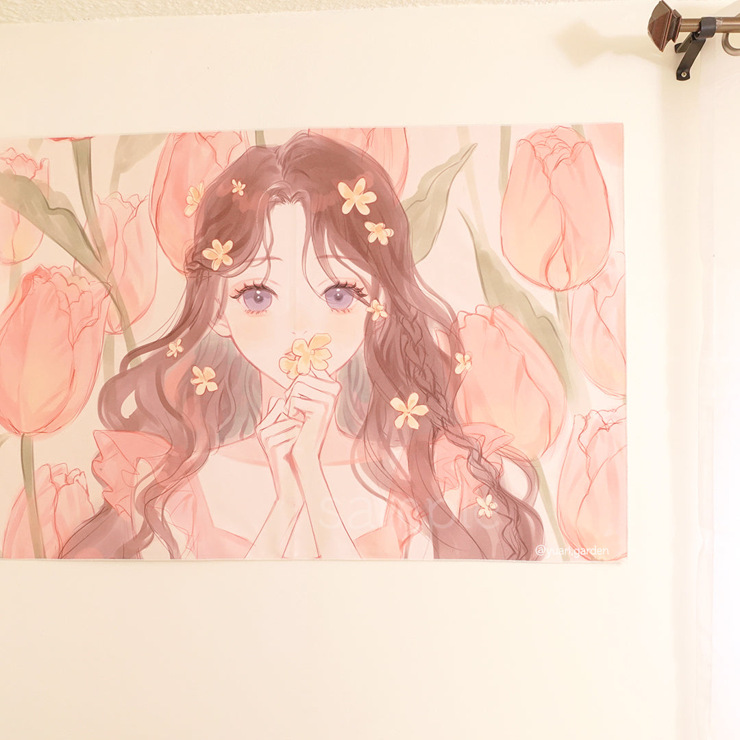 Tulip Blush Fabric Poster