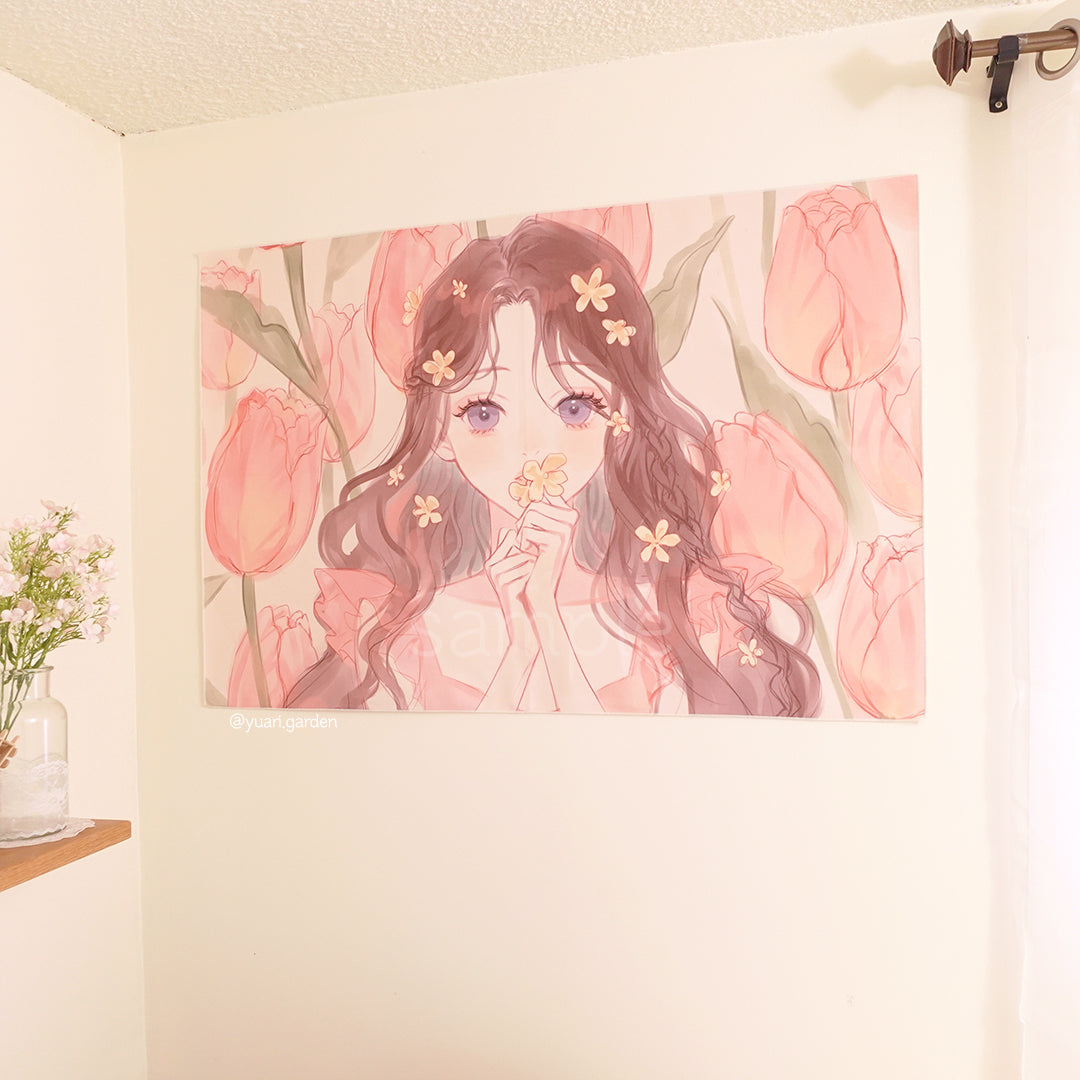 Tulip Blush Fabric Poster