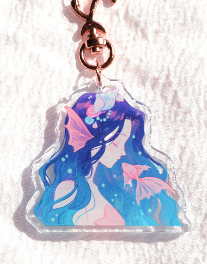 Mermaid Acrylic Charm