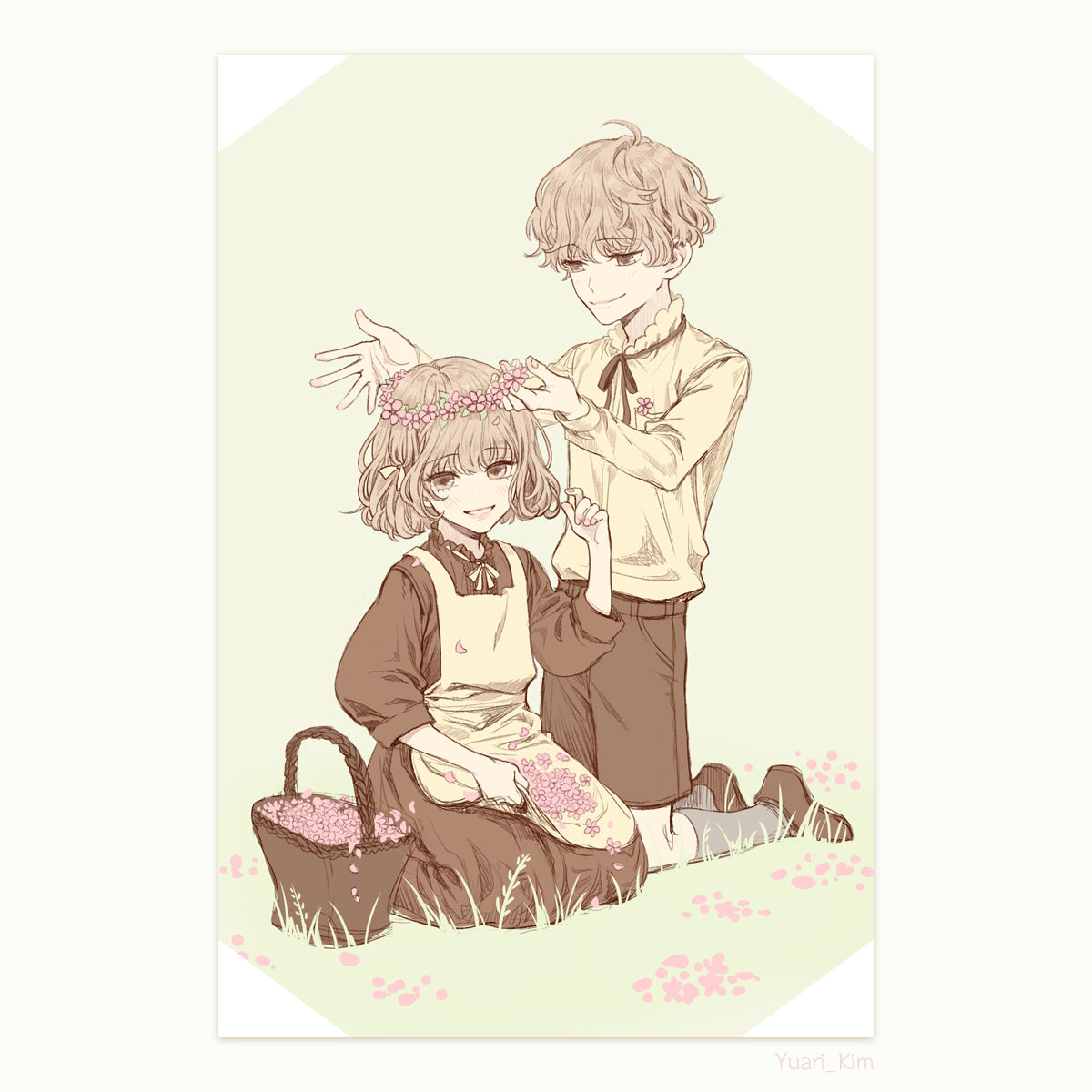 Flower Crown Postcard Print