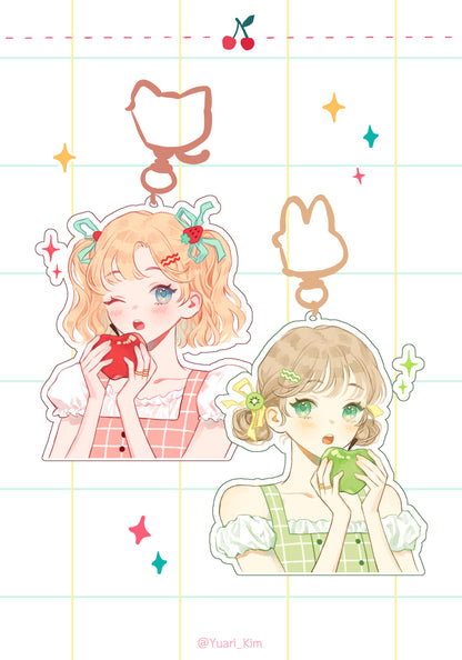 Apples Acrylic Charms