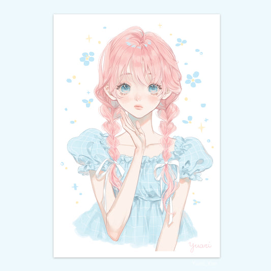 Braids Postcard Print